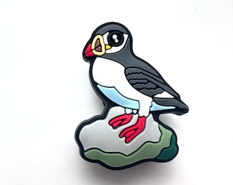 Puffin Shoe Charm: Wildlife Clog Clip, Bird Accessory, Atlantic, Seabird Avitourism