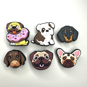 Dog shoe charm - Labrador shoe accessories - bulldog shoe clip - pug shoe brooch - clog charms - pets clog accessory - dachshund pup charms