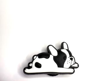 Boston terrier Shoe Charm pet Clog Accessory Dog lover black and white pup dog walker gift idea super cute dog fashion accessories clogs