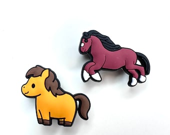 Adorno de herradura, accesorios para zuecos ecuestres, accesorio para amantes de los ponis y la equitación, regalo original con forma de herradura para amigos y familiares, idea de regalo unisex.