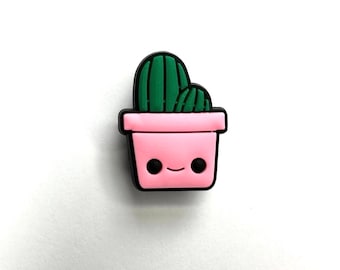 Cactus Shoe Charm: Potted Plant Clog Accessory