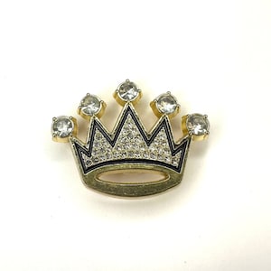Sparkly crown shoe charms - diamanté accessories - charm - birthday gift - sparkly clog accessory - funky metal clip - queen shoe decor