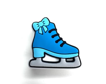 Ice Skate Shoe Charm: PVC Ice Dancer Accessory