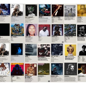25PCS Minimalist Rap Album Cover Poster Minimalist Hip-hop - Etsy