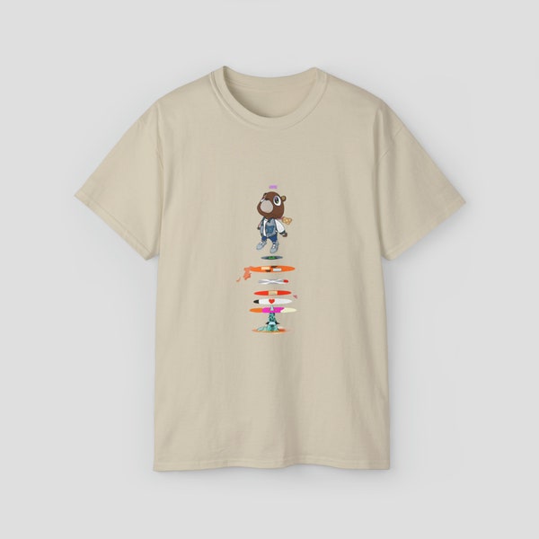 Kanye West Graduation T-shirt, The College Dropout, Graduation Bear, Gift , Kanye west