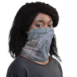 Paisley, Unisex, Neck Warmer, Neck Gaiter