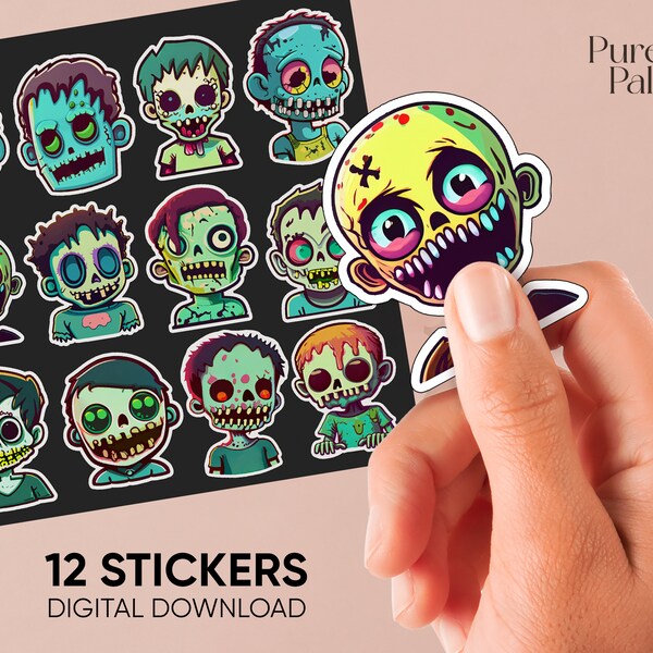 Zombie Car Stickers Etsy