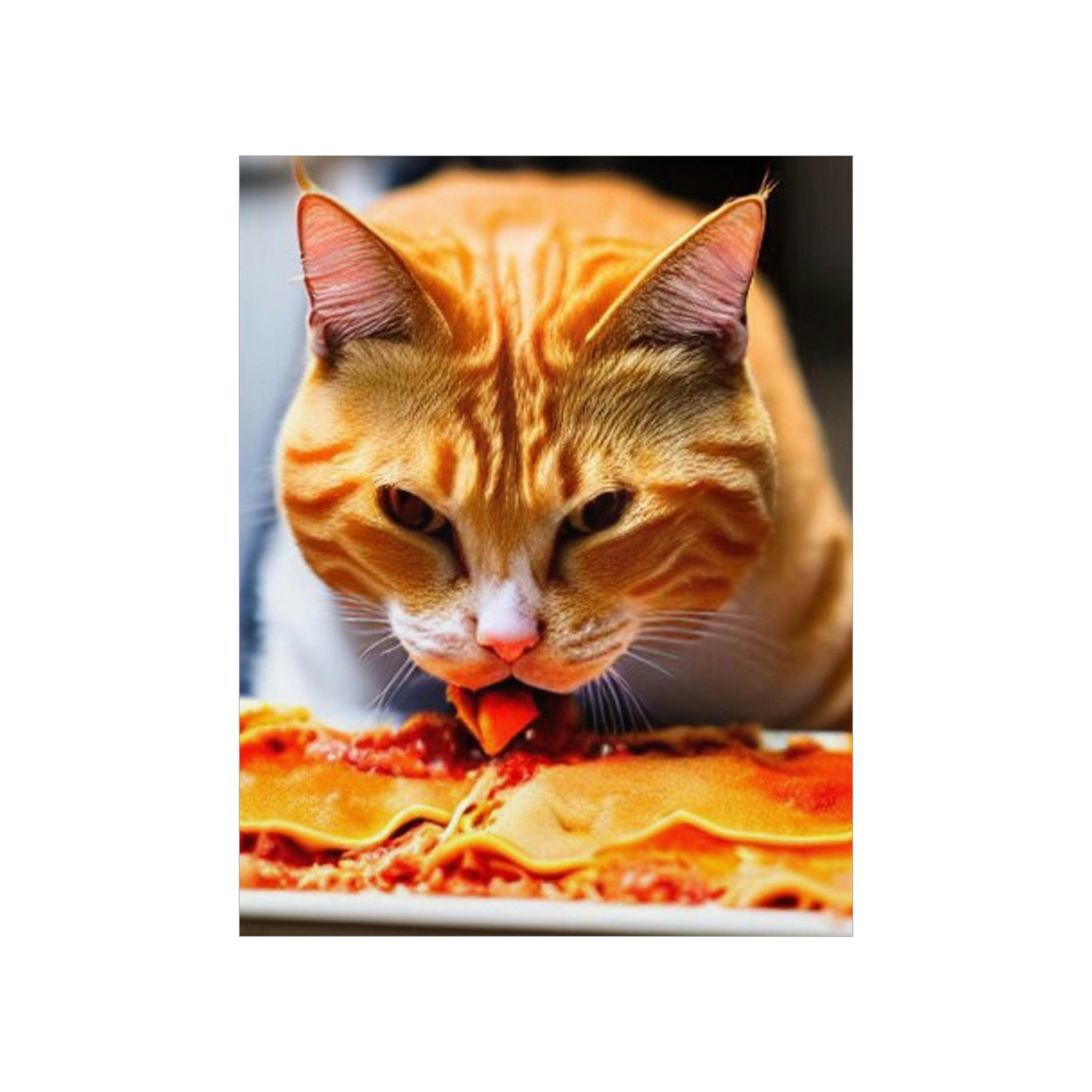 Discover Ginger Art Lasagna  Premium Matte Vertical Poster