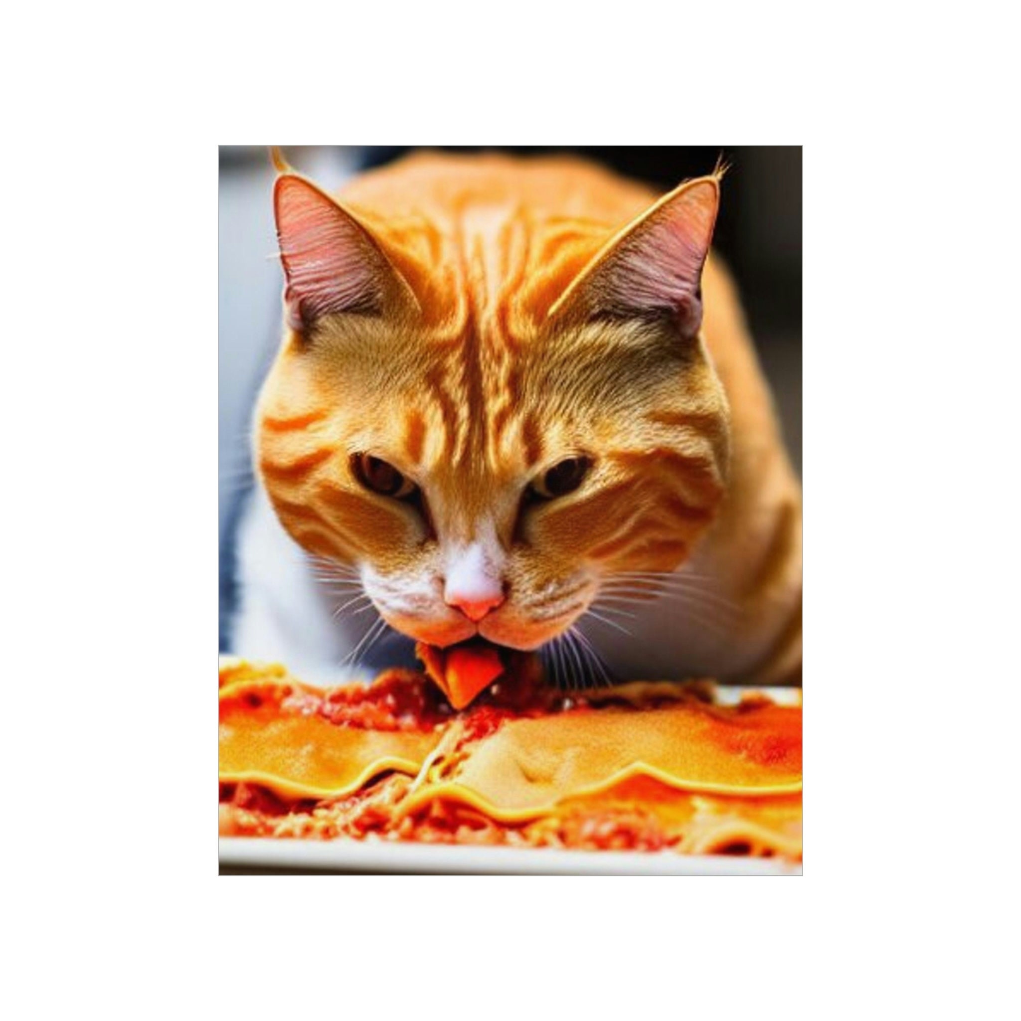 Discover Ginger Art Lasagna  Premium Matte Vertical Poster