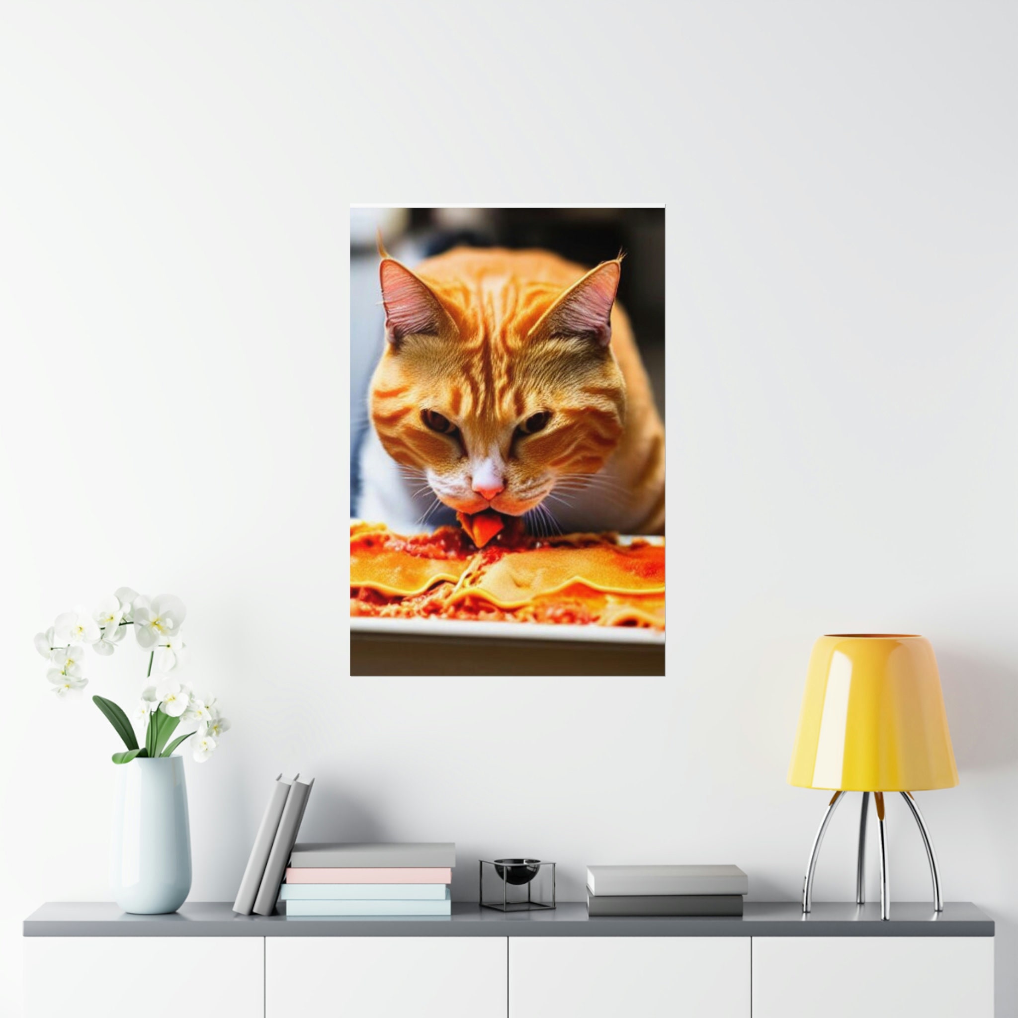 Discover Ginger Art Lasagna  Premium Matte Vertical Poster