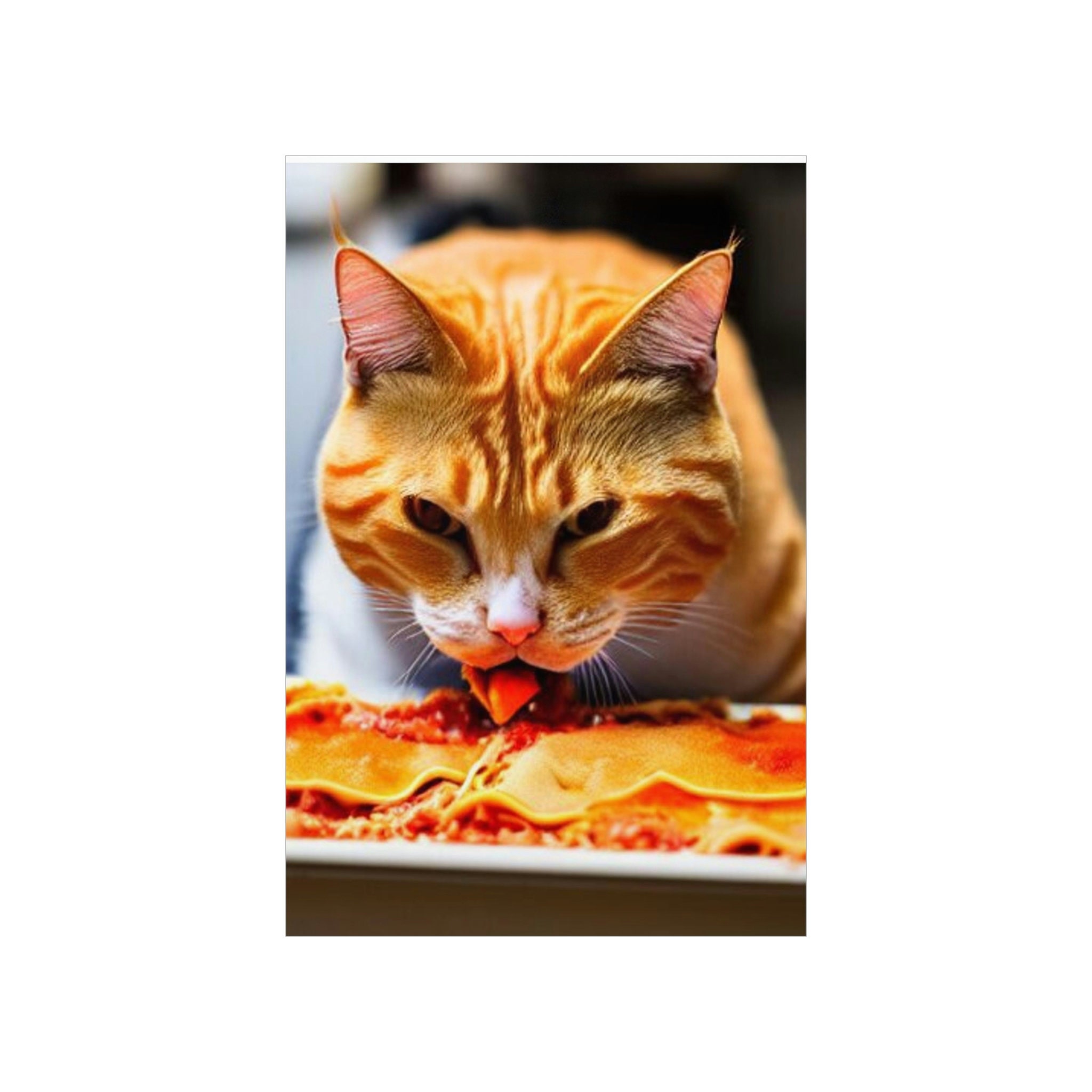 Discover Ginger Art Lasagna  Premium Matte Vertical Poster