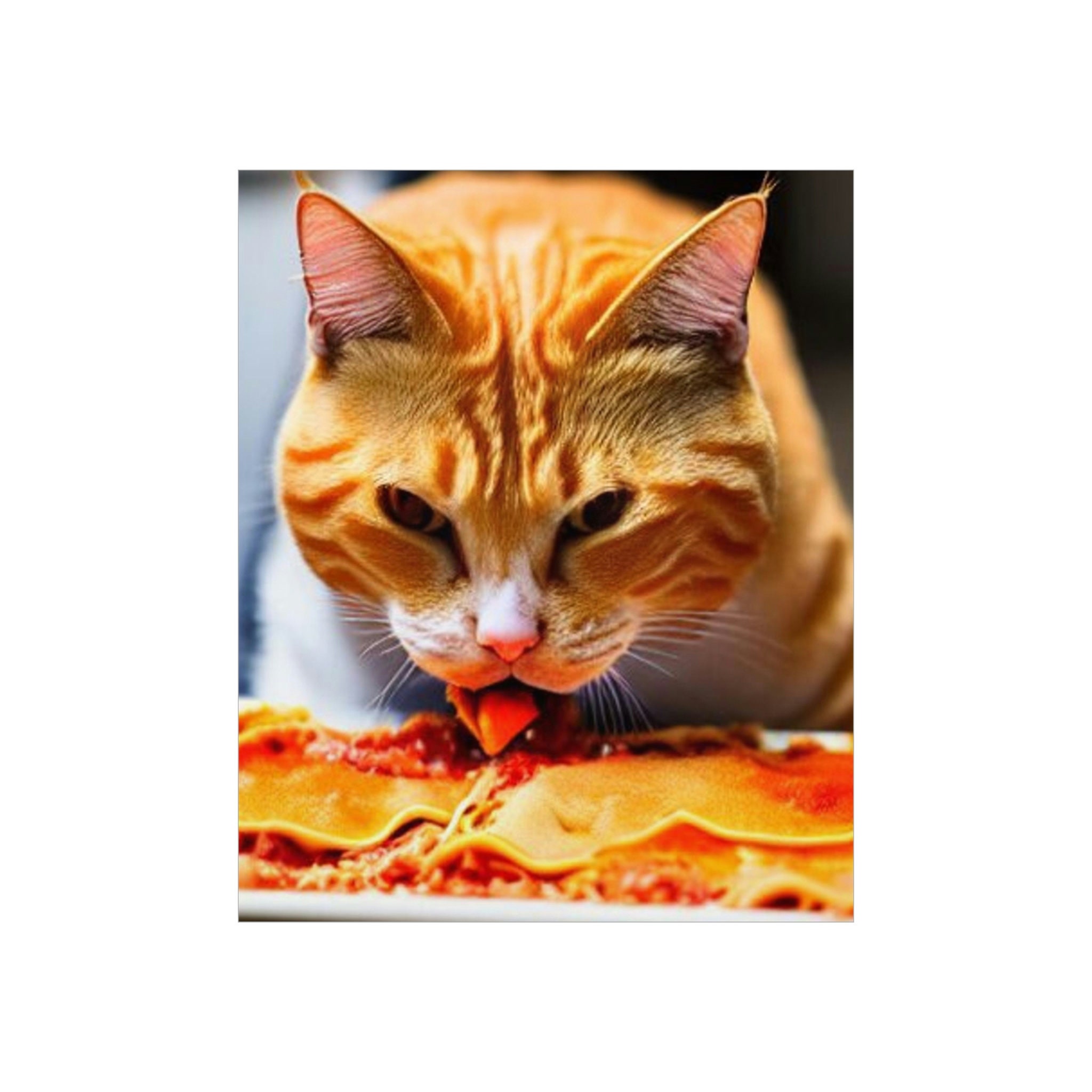 Discover Ginger Art Lasagna  Premium Matte Vertical Poster