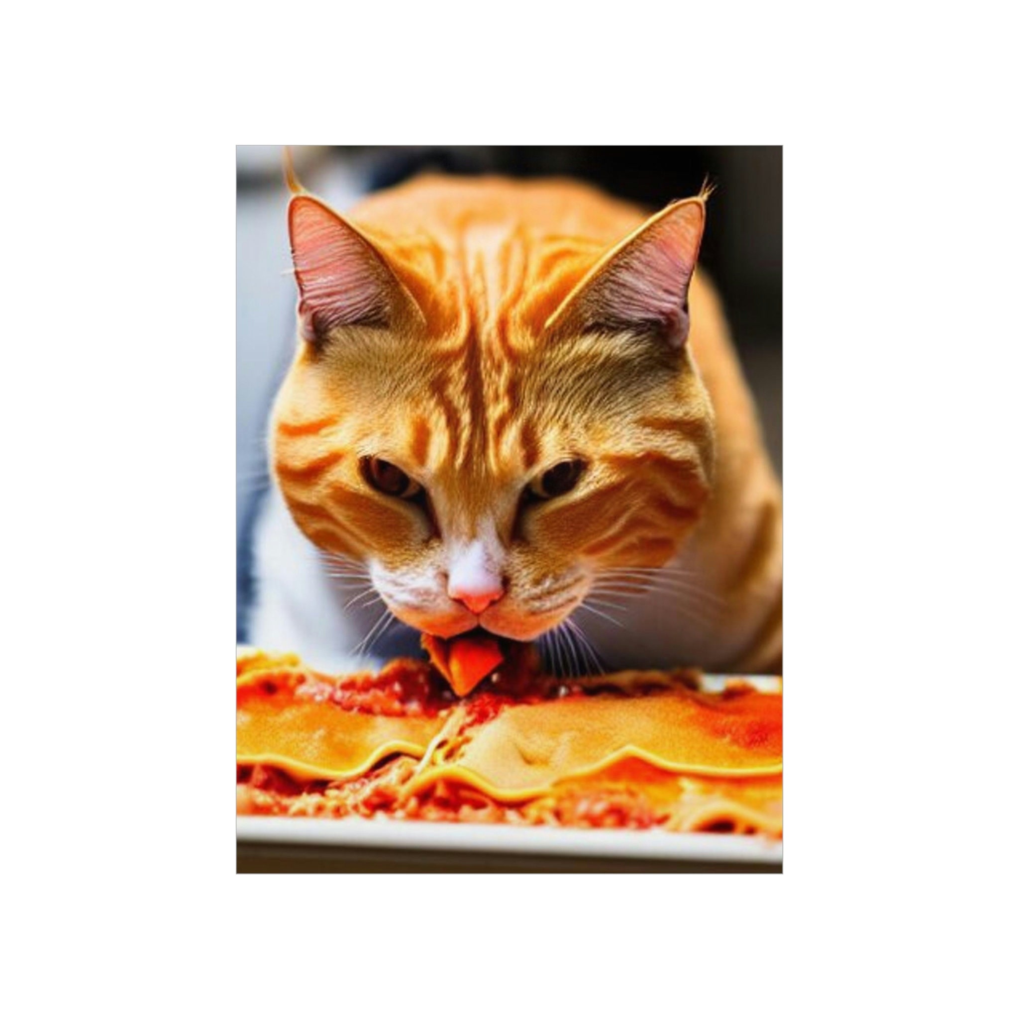 Discover Ginger Art Lasagna  Premium Matte Vertical Poster