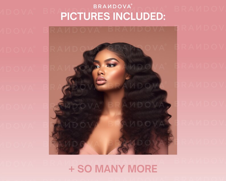 May include: A close-up of a woman with long, dark curly hair. She is wearing a light pink top. The text "PICTURES INCLUDED:" is at the top of the image. The text "+ SO MANY MORE" is at the bottom of the image.