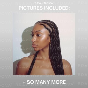 May include: A close-up of a woman's face with long black braids. The image is in black and white and the woman is looking to the side. The text "PICTURES INCLUDED: + SO MANY MORE" is at the bottom of the image.