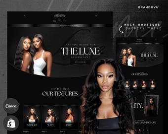 Shopify Theme & Website Banners: Hair Stylist Edition (Digital Download)