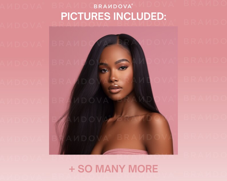 May include: A woman with long, black hair is shown against a pink background. The text "PICTURES INCLUDED: + SO MANY MORE" is at the bottom of the image.
