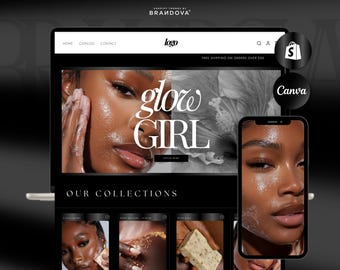 Nalani | Skincare Shopify Theme, Skincare Website, Luxury Beauty Web Banners, Handmade Soap Website Design Templates, Minimalist  Wix