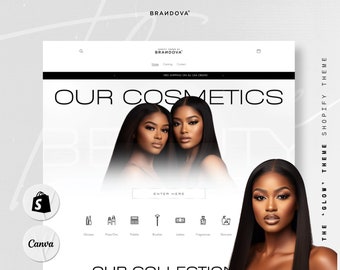 Lipgloss Business Shopify Theme Web Banners | Beauty Shopify Theme | Cosmetics Website | Gloss Branding Website Theme | Lashes