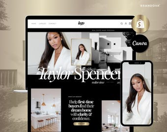 Real Estate Shopify Theme: Website Template, Canva Banners