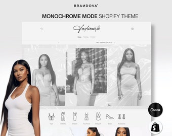 Boutique Shopify Theme | Streetwear Shopify Theme | Clothing Web Banners | Clothes Luxury Shopify Theme | Canva Templates | Website Theme