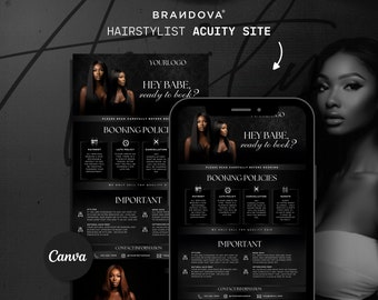 Hair Acuity Scheduling Site, Canva Editable Template, Acuity Beauty  Hairstylist Business, Hair Website Banners, Hairstylist, Wigs, Boutique