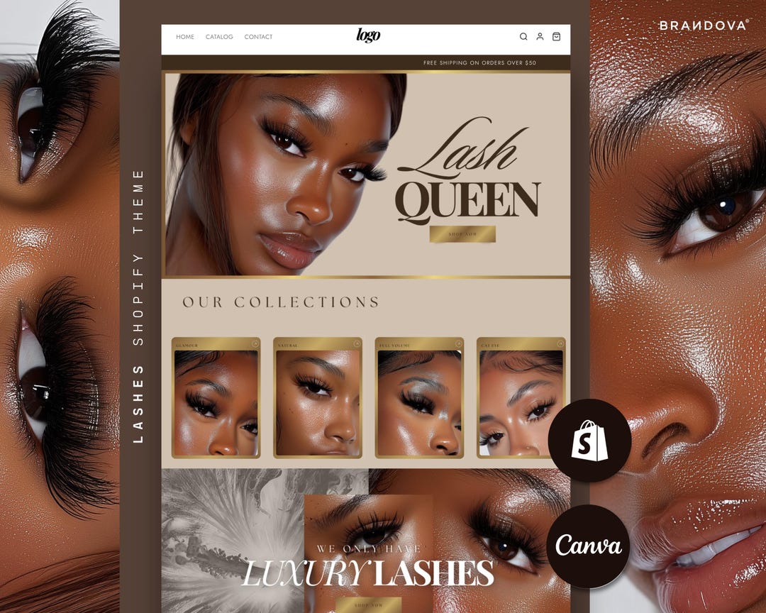 Loreya | Lash Tech Website, Cosmetics Shopify Theme, Lash Tech Web ...