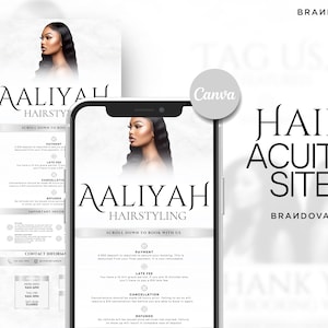 Acuity Scheduling Template, Booking Site Template, Acuity Scheduling Site, Acuity Scheduling, Hair Booking Site, Gold, Hair, Lash, MUA