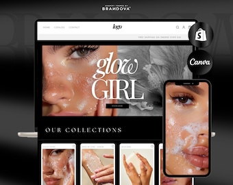 Nixi | Skincare Shopify Theme, Skincare Website, Luxury Beauty Web Banners, Handmade Soap Website Design Templates, Minimalist  Wix