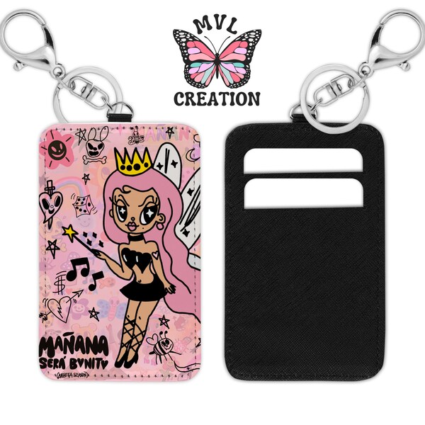 KG Bichota Season Badge Holder, Credit Card Holder, KG Keychain,