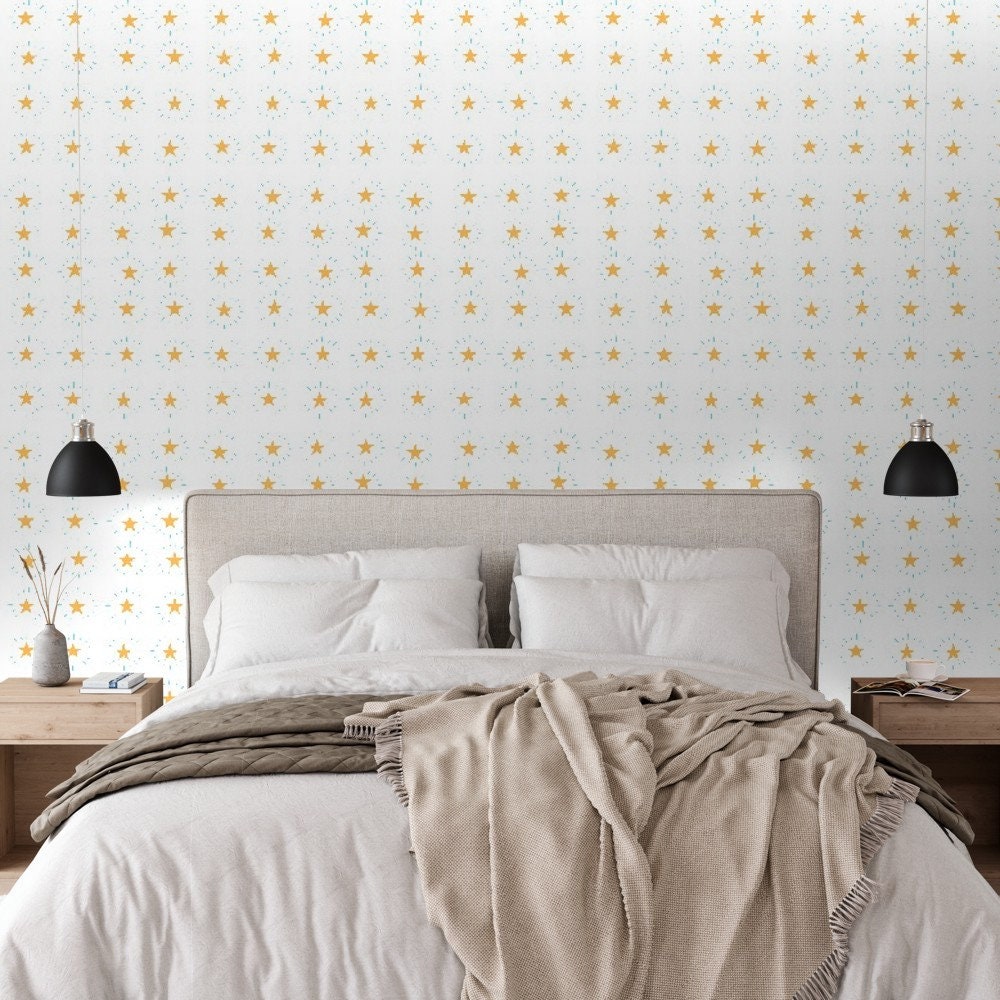 Twinkle Star Wallpaper Wallpaper - Etsy