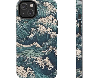 Ocean Wave Tough Phone Cases, iPhone Samsung Covers, Protective Phone