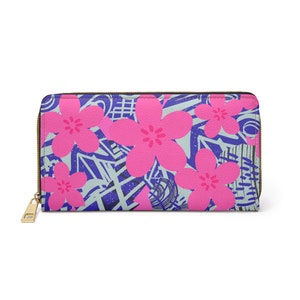 Zipper Wallet, colorful large zipper wallet, womens large zipper wallet, womens zipper wallet, pink wallet, gift for women,