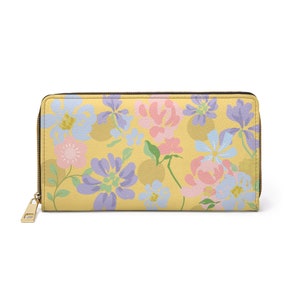 Zipper Wallet, full size wallet, womens wallet, floral wallets, floral womens wallet, full size womens wallet,  wallet, womens gift