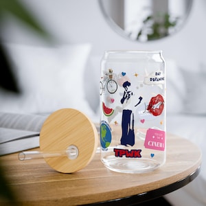 Harry Styles Harry&#39;s House Sipper Glass Tumbler Cup, 16oz