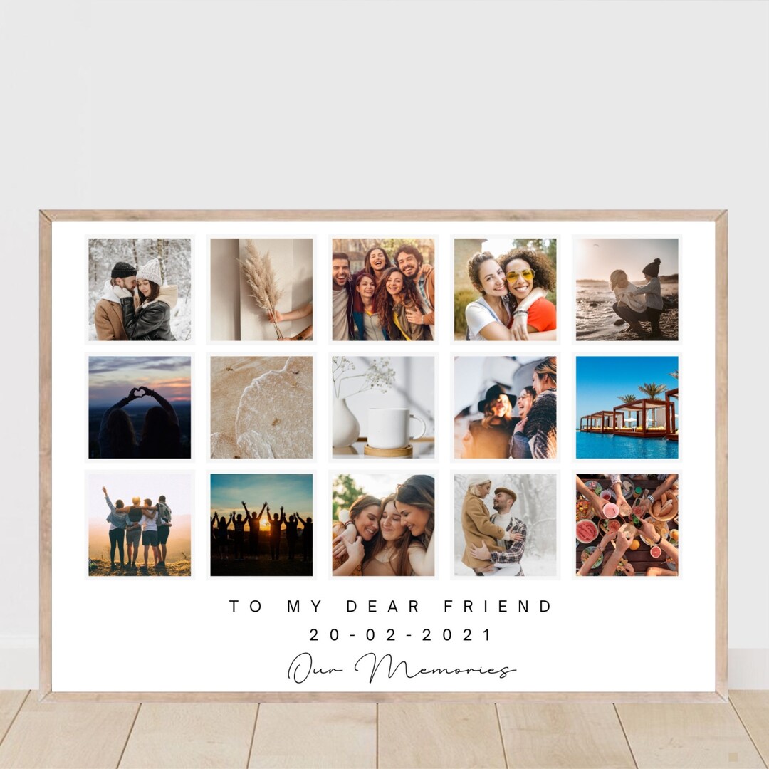 Custom Family Collage, Family Wall Art, Family, Print, Framed Print ...
