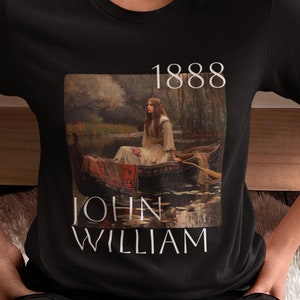 T-shirt La Dame de Shalott : tableau célèbre, t-shirt d&#39;artiste