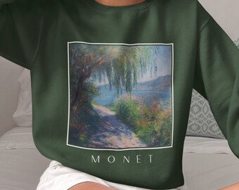 Monet Art Comfort Colors Sweatshirt: Famous Artist Painting