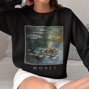 Claude Monet Water Lilies Sweatshirt, Famous Artist Sweatshirt, Monet Waterlily Shirt, Monet Art Sweater, Monet Comfort Colors Sweatshirt