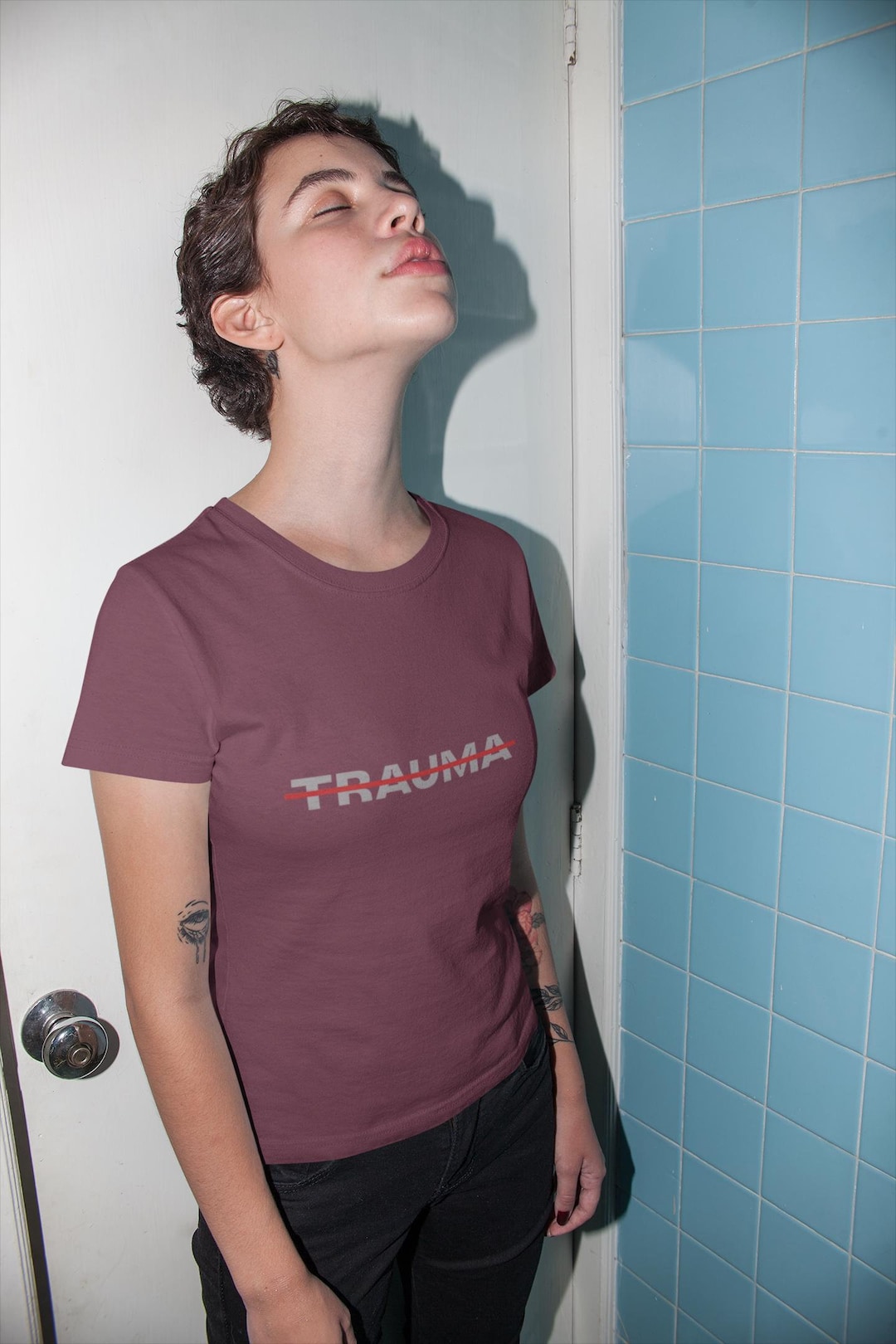 VINTAGE TRAUMA SHIRT / BLK