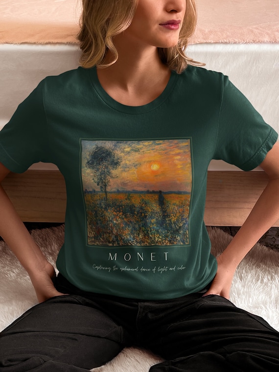 Claude Monet Impression Sunrise T-shirt Artist Monet Art Tee 