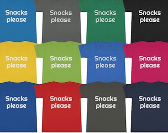 Snacks Please Toddler Kid Tee T-shirt Funny Cute Mom Gift Baby 2nd Birthday Kid Shirt Humor Tshirt Snack Lover Dad Gift