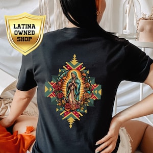 Chemise La Virgen de Guadalupe | Chemise Tonantzin Vierge Marie, Madre Virgen Guadalupe, Chemise Latina, Camisa Para Hombre Latino , Chemise Unisexe