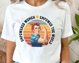 Rosie the Riveter Inspiriert Shirt | Ermächtigte Frau, feministisches Shirt, feministisches Zitat, feministischer Slogan, feministisches Symbol, Shirts für Frauen