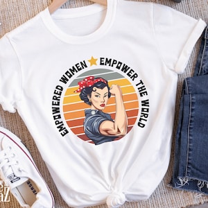 Asian Rosie the Riveter Shirt: Feminist Graphic Tee, Empowered Women