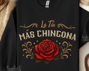 La Tia Mas Chingona-sweater | Tia Chingona-cadeau | Beste Tia ooit | Latina tante trui | Latina-cadeau