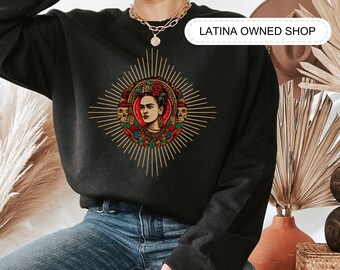 Sunray Frida Kahlo-sweater: Latina Heritage Art