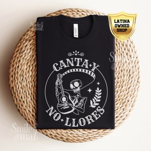 Canta Y No Llores Dia de Los Muertos Shirt | Skelita calaveras, Otoño Latino, Mexicaanse overhemden voor heren, Dia de Muertos, Dia de la Muerte