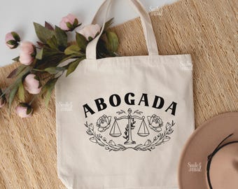 Abogada Bag - Latina Lawyer Gift - Mujer Fuerte Professional Tote - Boss Lady Bolsa - Empowered Latina Attorney