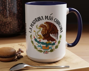 Taza personalizada La Madrina Más Chingóna / Taza de café acentuada / Regalos personalizados de Madrina
